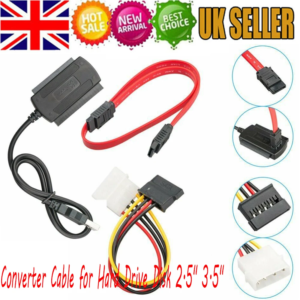Кабель адаптер SOONHUA 3 в 1 кабель переходник для жесткого диска разъем USB 2 0 IDE SATA ATA 5