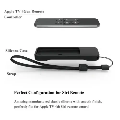 Силиконовый мягкий защитный чехол из кожи для хранения Apple TV 4K 4th Gen|Коробки и