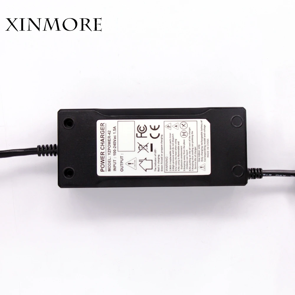 Зарядное устройство XINMORE для литий ионных батарей 42 в 2 а с вентилятором