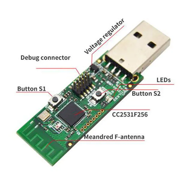 Новый горячий CC2531 CC2540 анализатор протокола модуль Bluetooth 4 0 с USB
