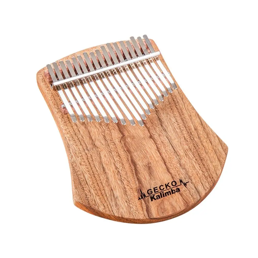 GECKO 17 Key Kalimba Африканский палец большой пианино Mbira камфорвуд с мелодией Молот
