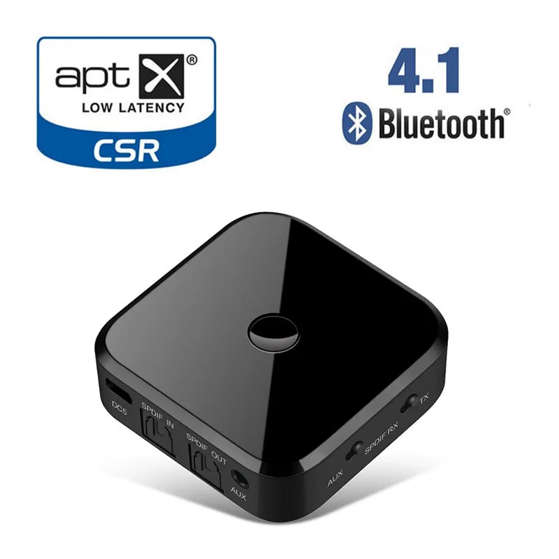 Hi Fi Беспроводной адаптер Bluetooth приемник передатчик аудио 3 5 мм 4 1 SPDIF оптический
