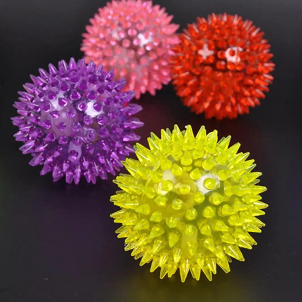 Мигающий светящийся шар Ежик прыгающий снятие стресса&gt 3 года мяч резиновый 1 х