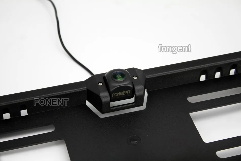 

Fongent EU European License Plate Frame Car Reverse Back up Parking Vehicle Montior 170 degree Angle Rear View Auto Camera