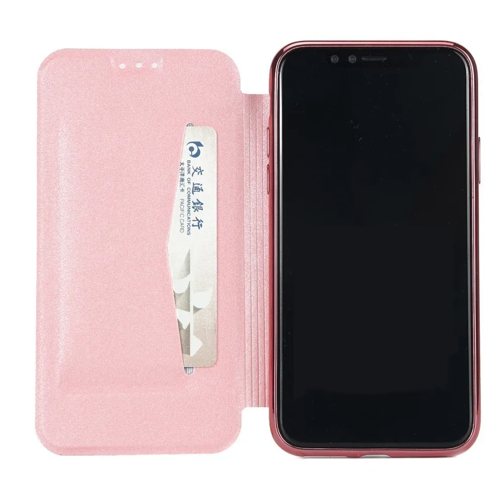 Для iPhone 6 6s 7 8 X XR XS Max чехлы бумажники дизайн анти осень раскладушка кожаный