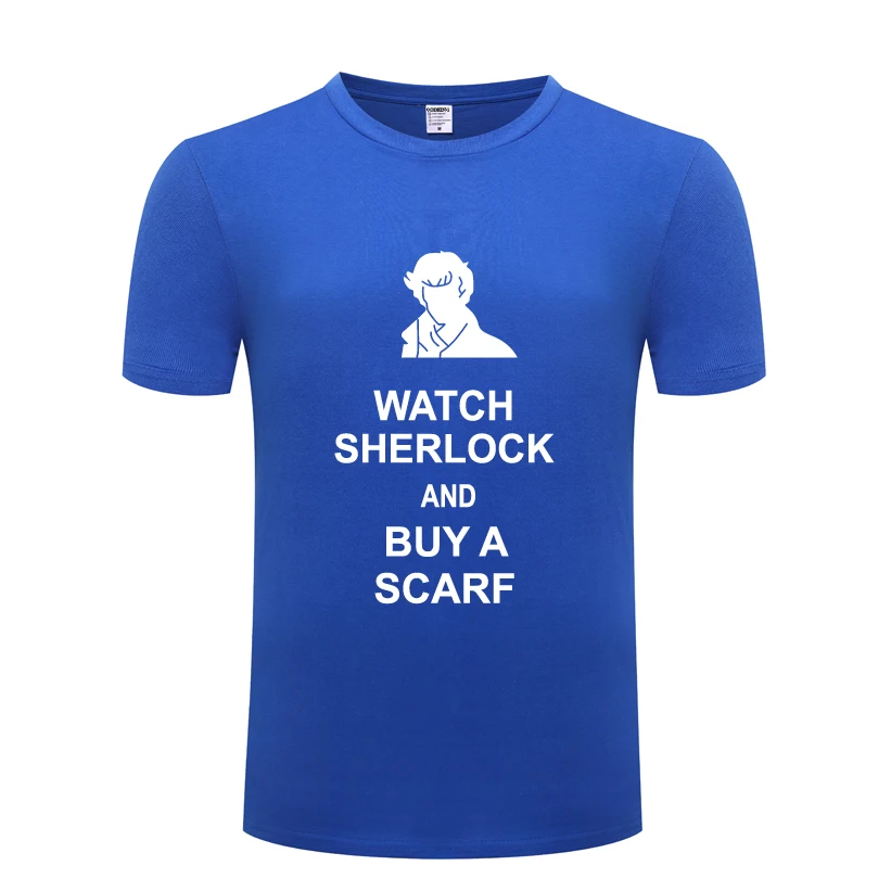 Sherlock Holmes Mens Men T Shirt Tshirt 2018 New Short Sleeve O Neck Cotton Casual T-shirt Top Tee | Мужская одежда