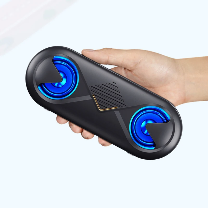 Открытый динамик беспроводной портативный Bluetooth светодиодный сабвуфер 4D Hifi