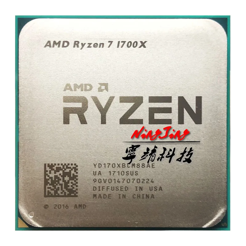 Восьмиядерный процессор AMD Ryzen 7 1700X R7 3 4 ГГц YD170XBCM88AE разъем AM4|Процессоры| |