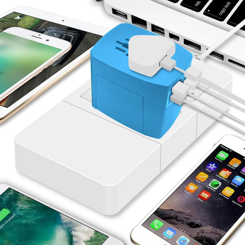 Highever 2000 W дорожный адаптер Международный Универсальный питания 4 USB порта