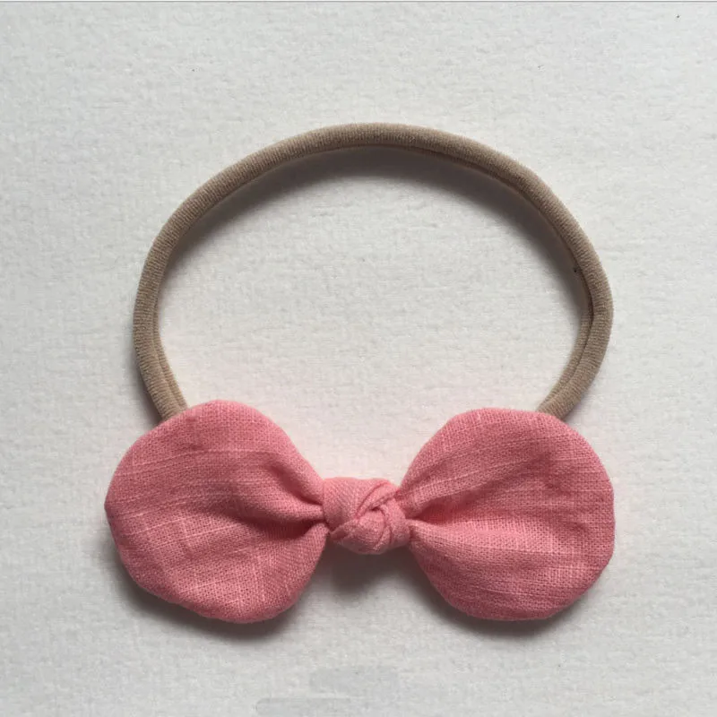 4Pcs Newborn Headband Elastic Baby Headdress Hair Band Girl Bow Knot Headwear Accessories | Детская одежда и обувь
