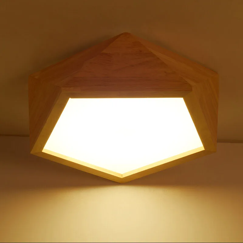 

Современные деревянные светодиодные потолочные светильники геометрической формы lamparas de techo для спальни балкона коридора кухни осветитель...