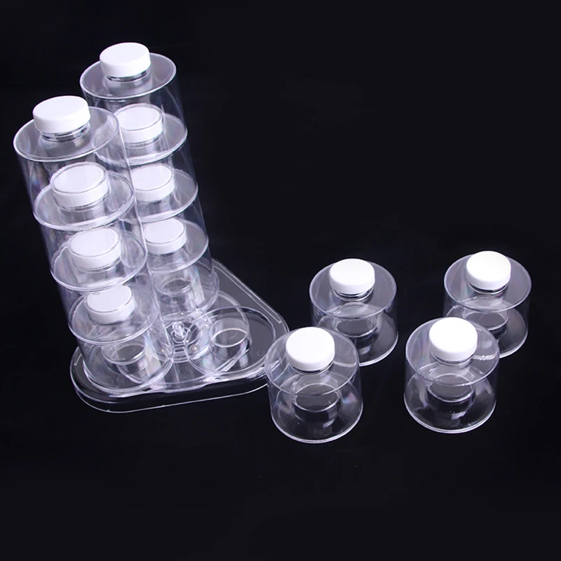 6Pcs/Set Spice Jar Pepper 12 Tower Rotating Design Kitchen Rack Condiment Bottles | Дом и сад