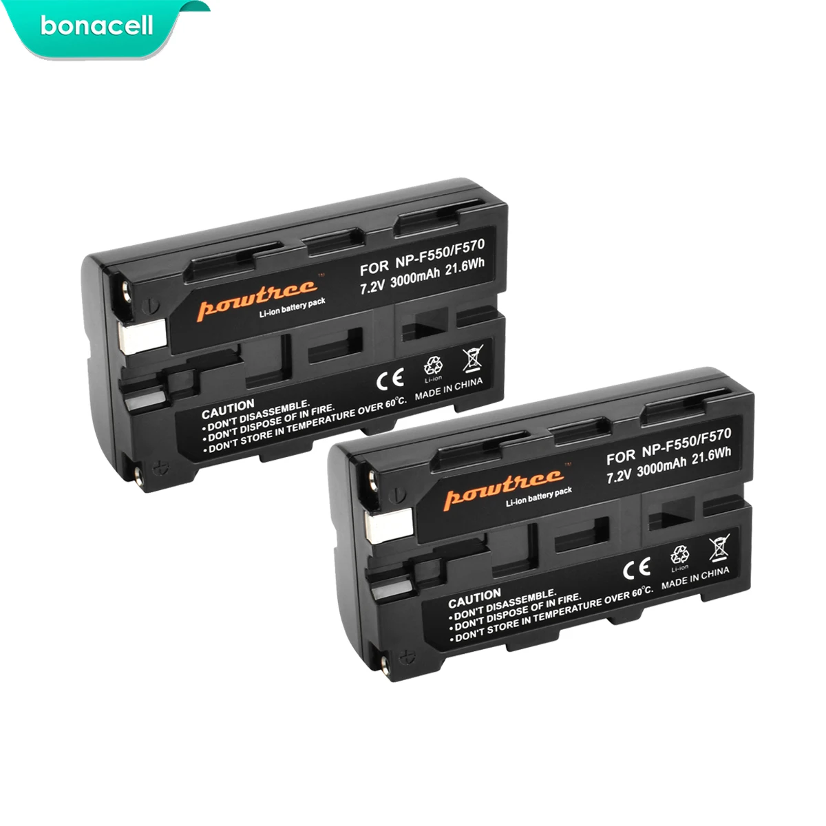 Аккумулятор для камеры Bonacell 3000 мач NP F550 NPF550 Sony F330 F530 Hi 8 F570 D800 L50 5 в 1 2 |Цифровые
