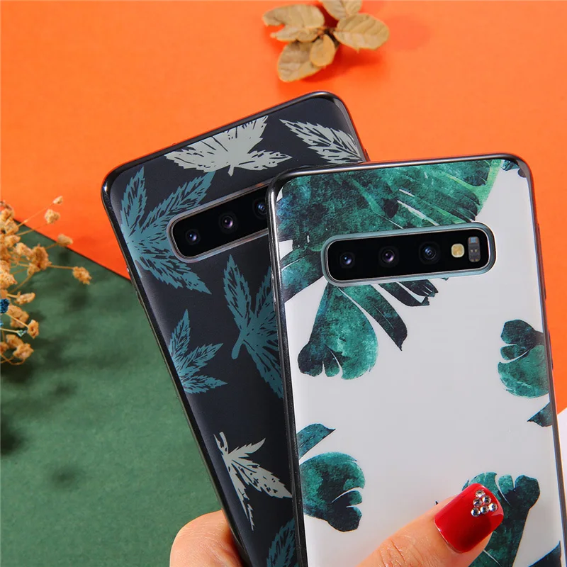 Чехол Lovebay для телефона samsung Galaxy S8 S9 Plus S10 Lite винтажный красивый цветочный лист