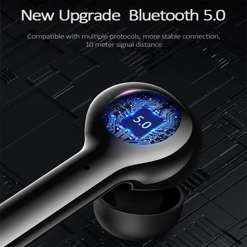 CLAITE TWS вкладыши беспроводные bluetooth наушники Смарт управление Стерео Спорт Rarphone с