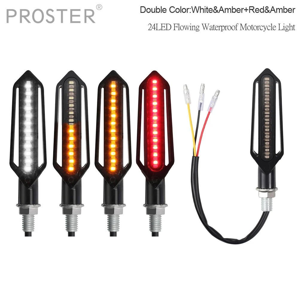 PROSTER 4 шт 24 сигнала поворота мотоцикла LED светильник s супер яркий желтый цвет