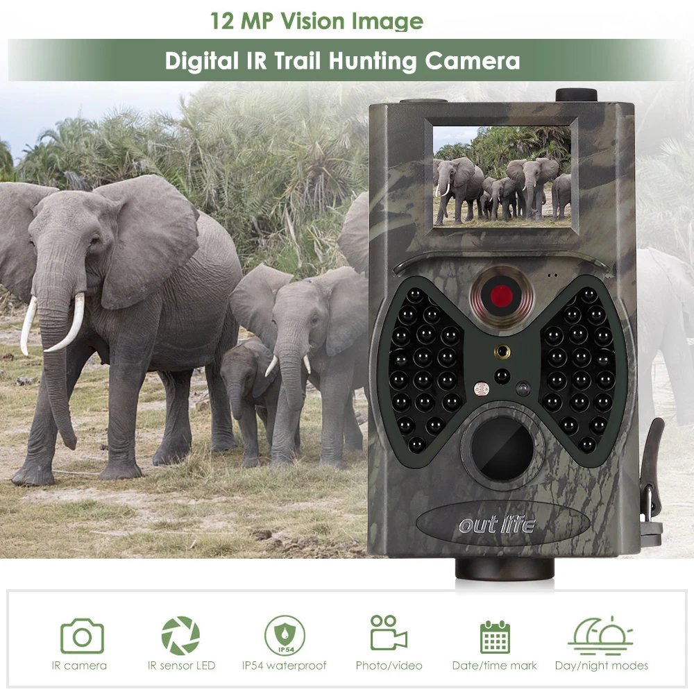 Outlife HC 300A камера ночного видения для охоты HD 1080P 12 МП следования Видео Скаутинг