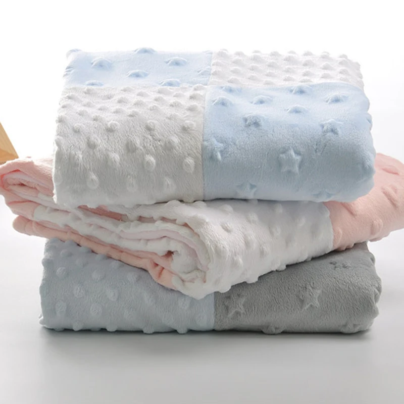 Фото Коралловое Флисовое одеяло Детское покрывало для кровати мягкое сна с воздушным