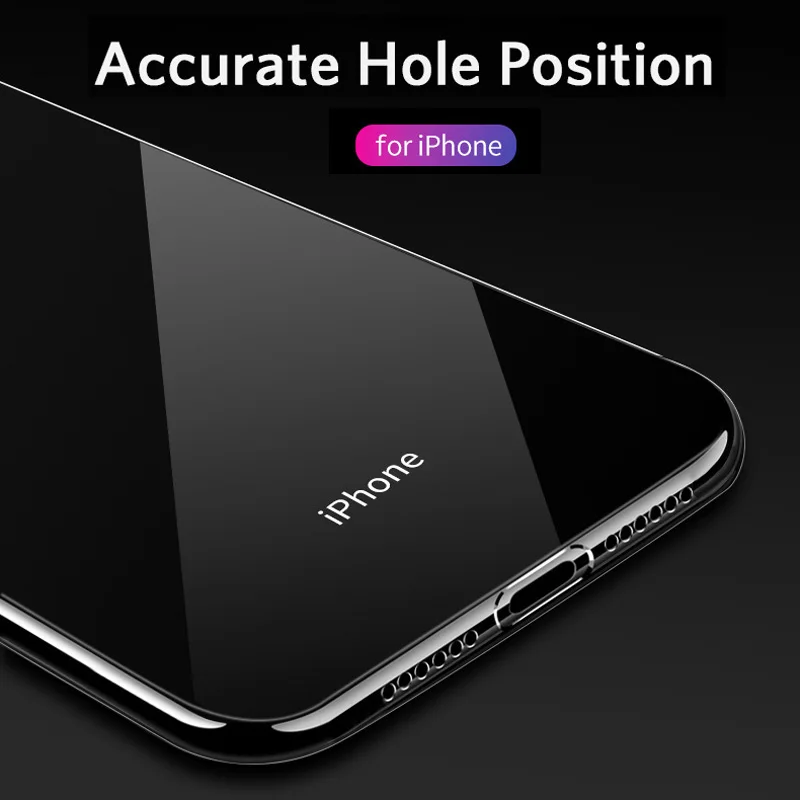 Прозрачный силиконовый чехол USLION для iPhone 7 Plus 8 XS MAX XR X прозрачные мягкие чехлы из