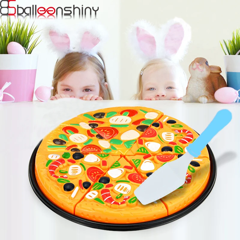 

BalleenShiny Kitchen Toy 6pcs Cutting Pizza Pretend Play Toy for Kids Children Development Baby Early Education Toys Gifts