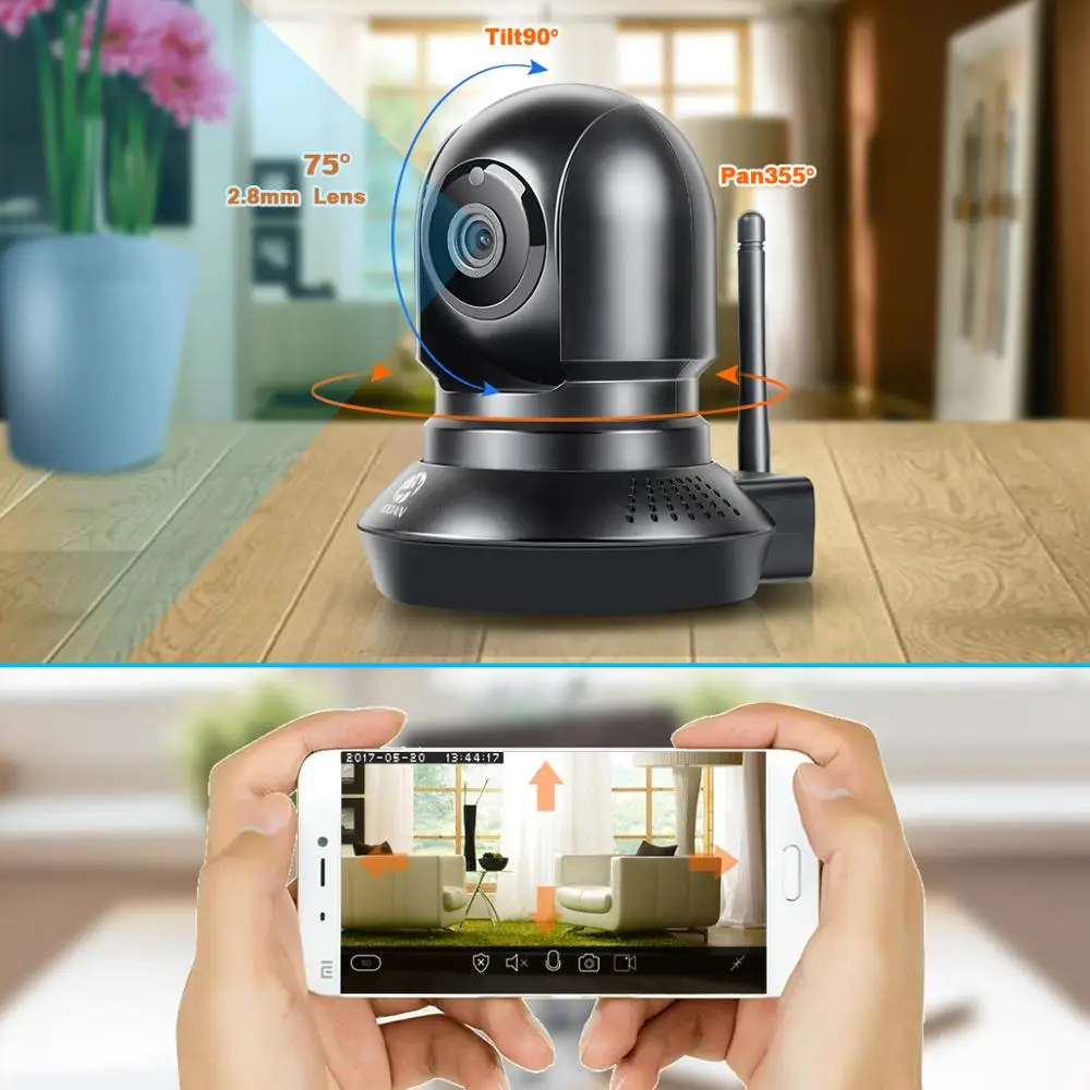 HD Беспроводная ip-камера Wi fi IP CCTV камера Wifi мини Сетевая камера видеонаблюдения ИК ночного видения с номером отслеживания