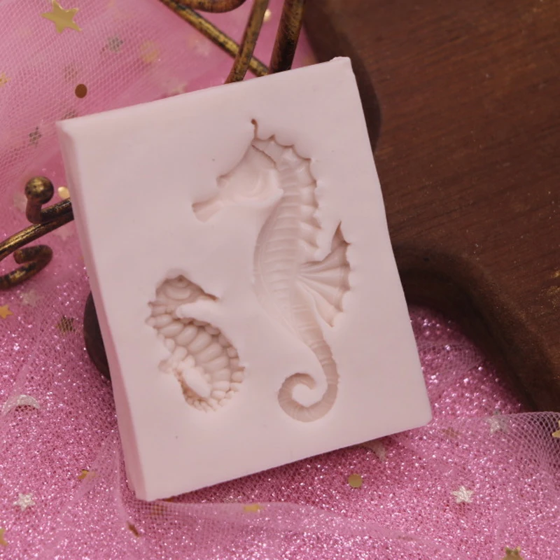 1 шт. Sugarcraft Seahorse силиконовые формы для украшения торта инструменты шоколада