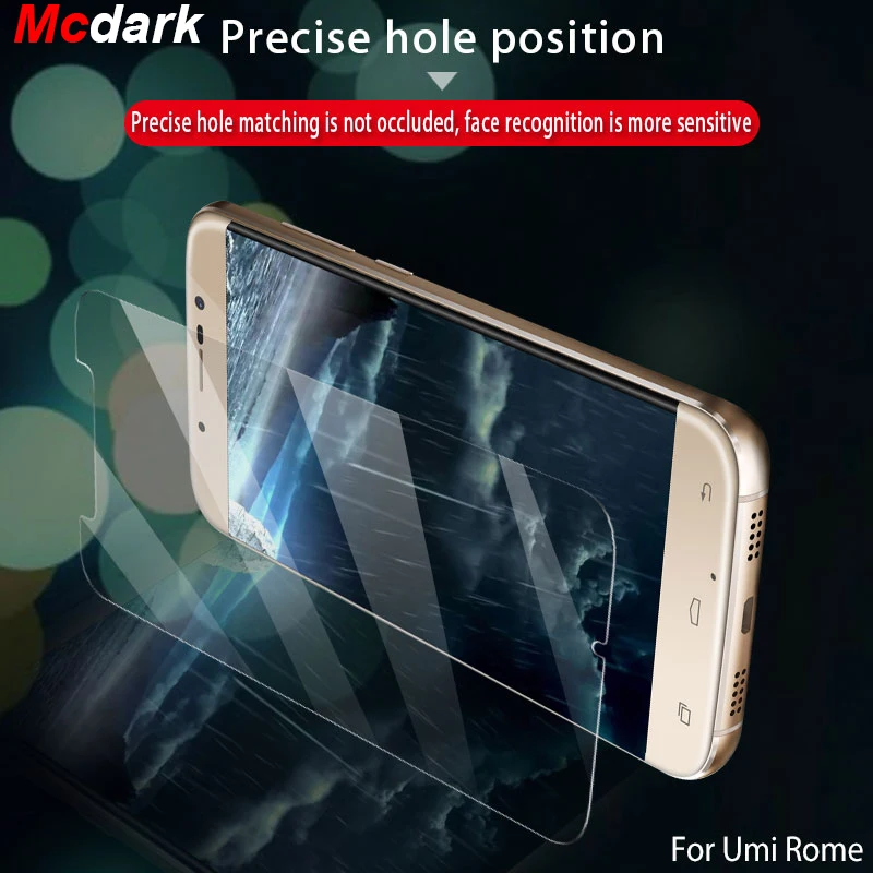Закаленное стекло Mcdark 9H для UMI Rome X Защитная пленка экрана 5 дюйма стеклянная