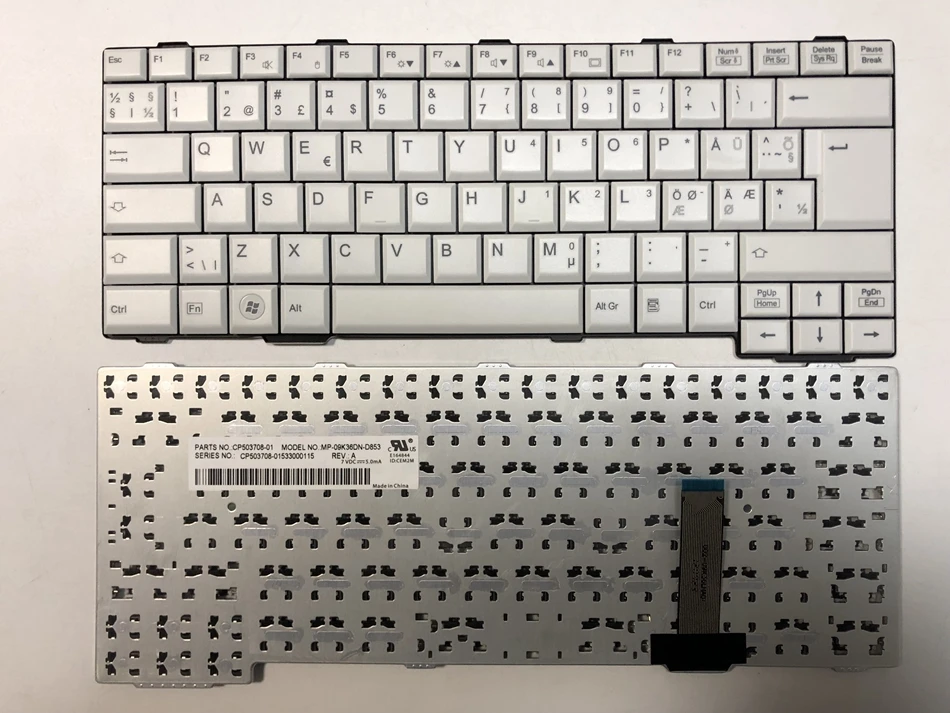 Скандинавский ноутбук клавиатура для fujitsu Lifebook SH761 SH560 SH561 SH760 E751 S761 S561 A561D A561C E741 A552