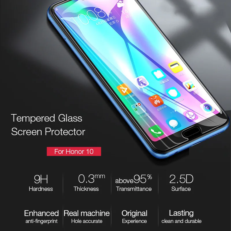 9H НЕ полное закаленное стекло для Huawei Honor 10 прозрачное 0 26 мм 2.5D Защита экрана huawei