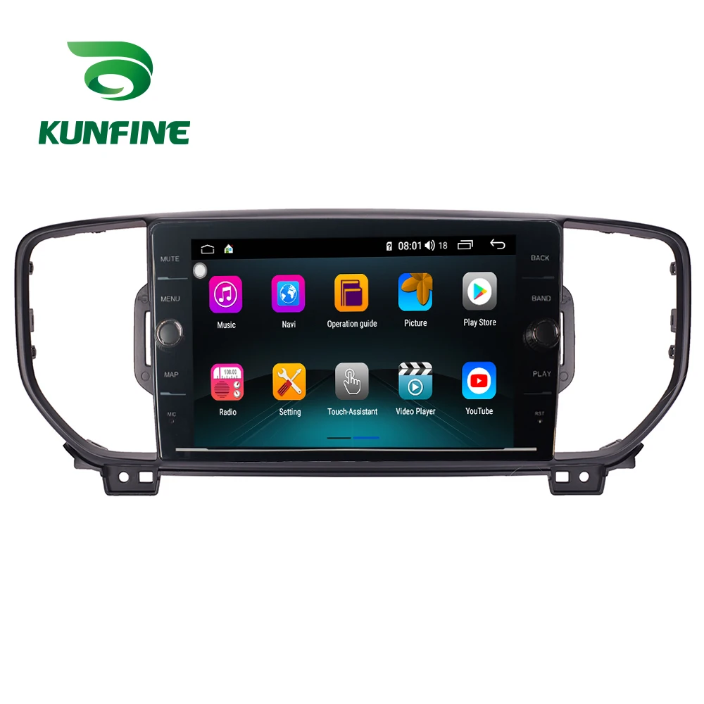 Восьмиядерный 4 Гб ОЗУ 64 ПЗУ Android 8 1 автомобильный DVD GPS плеер Deckless стерео для KIA KX5