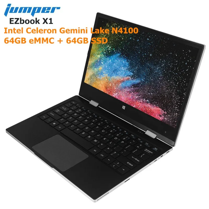 Джемпер EZbook X1 ноутбук 11 6 &quotWindows 10 Intel Celeron Близнецы озеро N4100 4 ядра 1 GHz GB