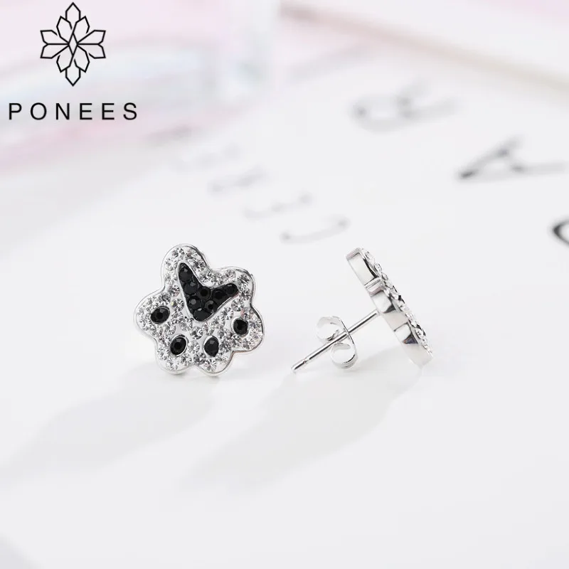 Новые модные серьги PONEES в виде хот догов для женщин гвоздики собачьей лапы