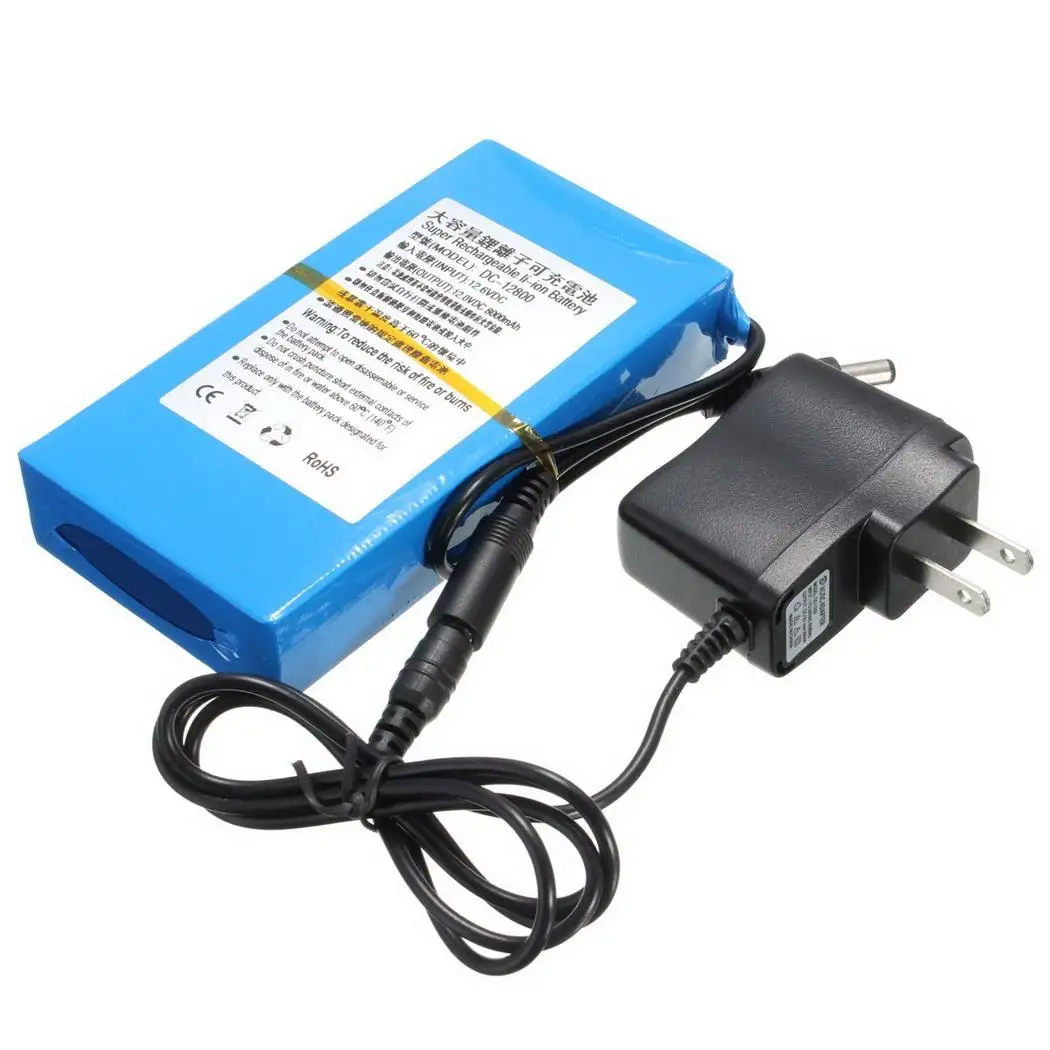 Прочный 12 V 3500 мА/ч наружная перезаряжаемая литий ионная DC12V DC12.6V как на картинке