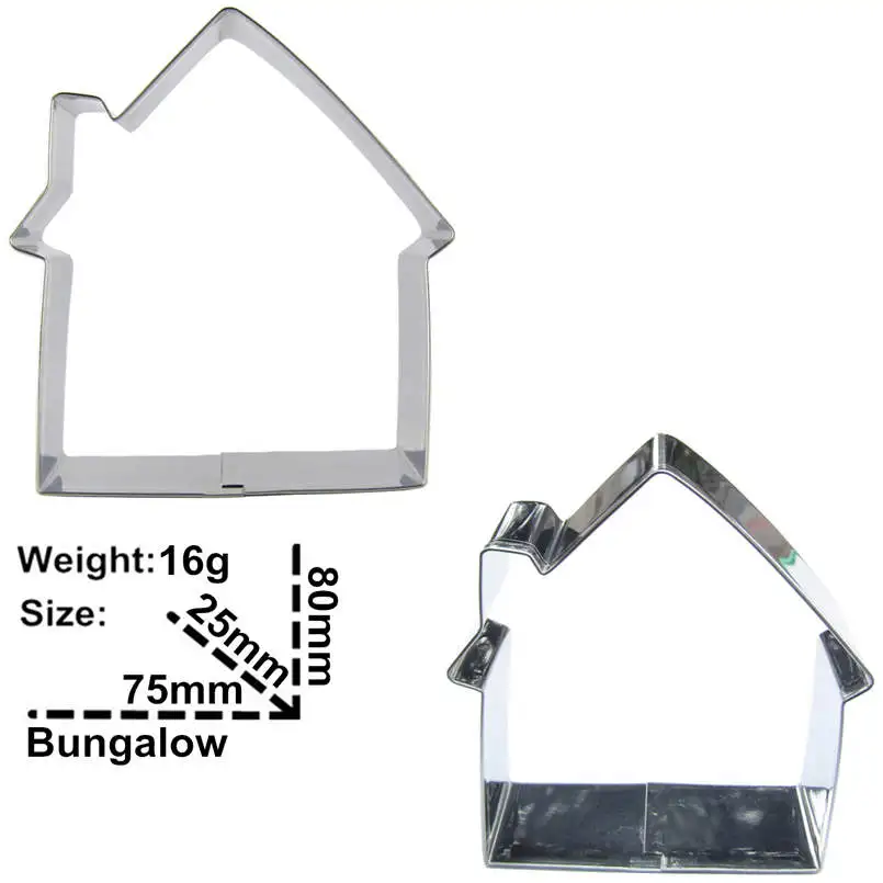 Формы для вырезания печенья в форме бунгала из 3 частей инструменты выпечки