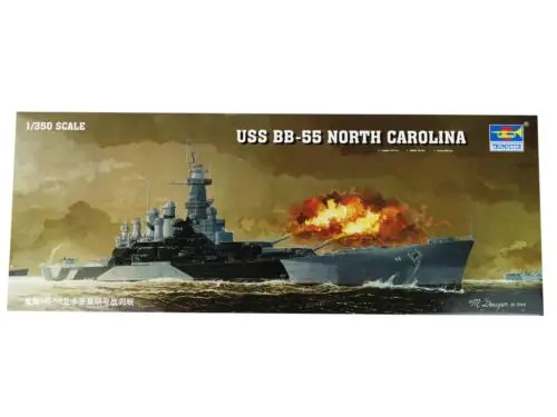 Trumpeter 05303 1/350 USS BB-55 North Carolina линкор Warship Model Kit TH05709-SMT2 | Игрушки и хобби