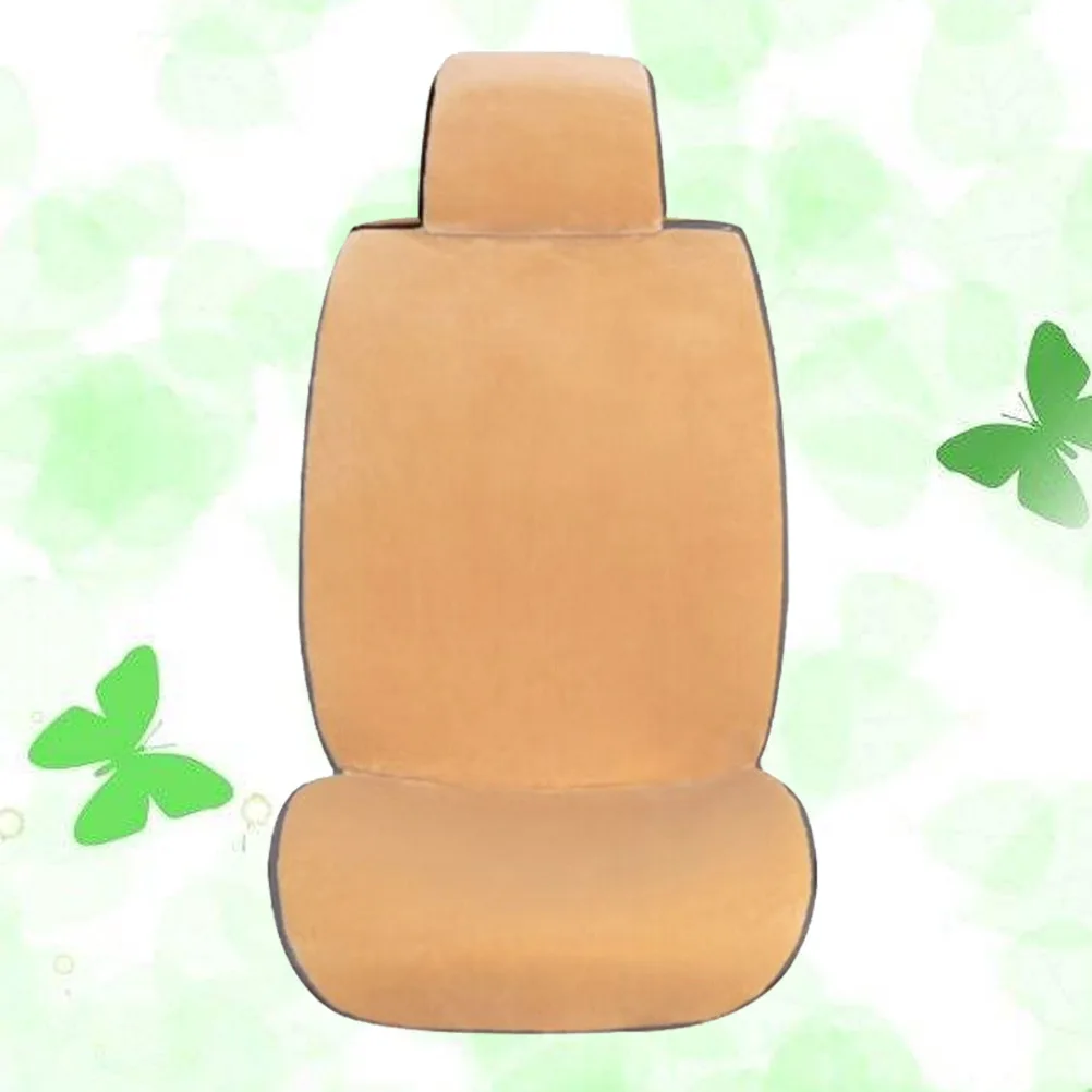 1 PC Warm Car Seat Cover for Front Soft Fluffy Winter Cushion Fits Most Truck SUV Seats(Light Yellow) | Автомобили и мотоциклы