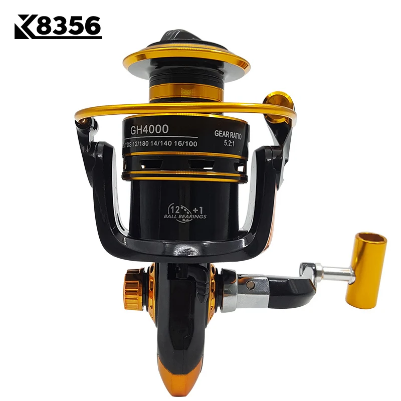 K8356 рыболовная спиннинговая катушка GH1000 ~ GH6000 13BB 5 2: 1 Карп Рыболовная