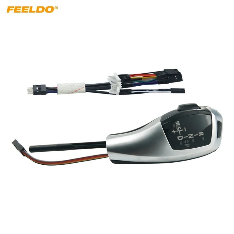 FEELDO Upgrade To LHD LED Электронная ручка переключения передач для BMW E46 2D Facelifted/E46 4D Pre facelift