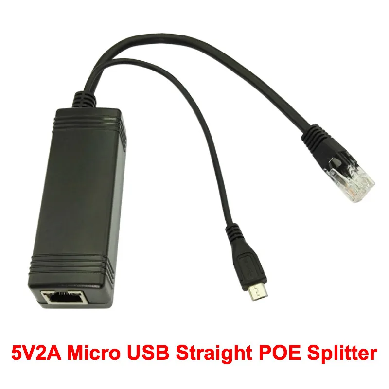 Lihmsek DC5V2A Micro USB Прямой разъем POE разделитель от 38 в 56 до 5 В Выход 100 м 10 Вт активный