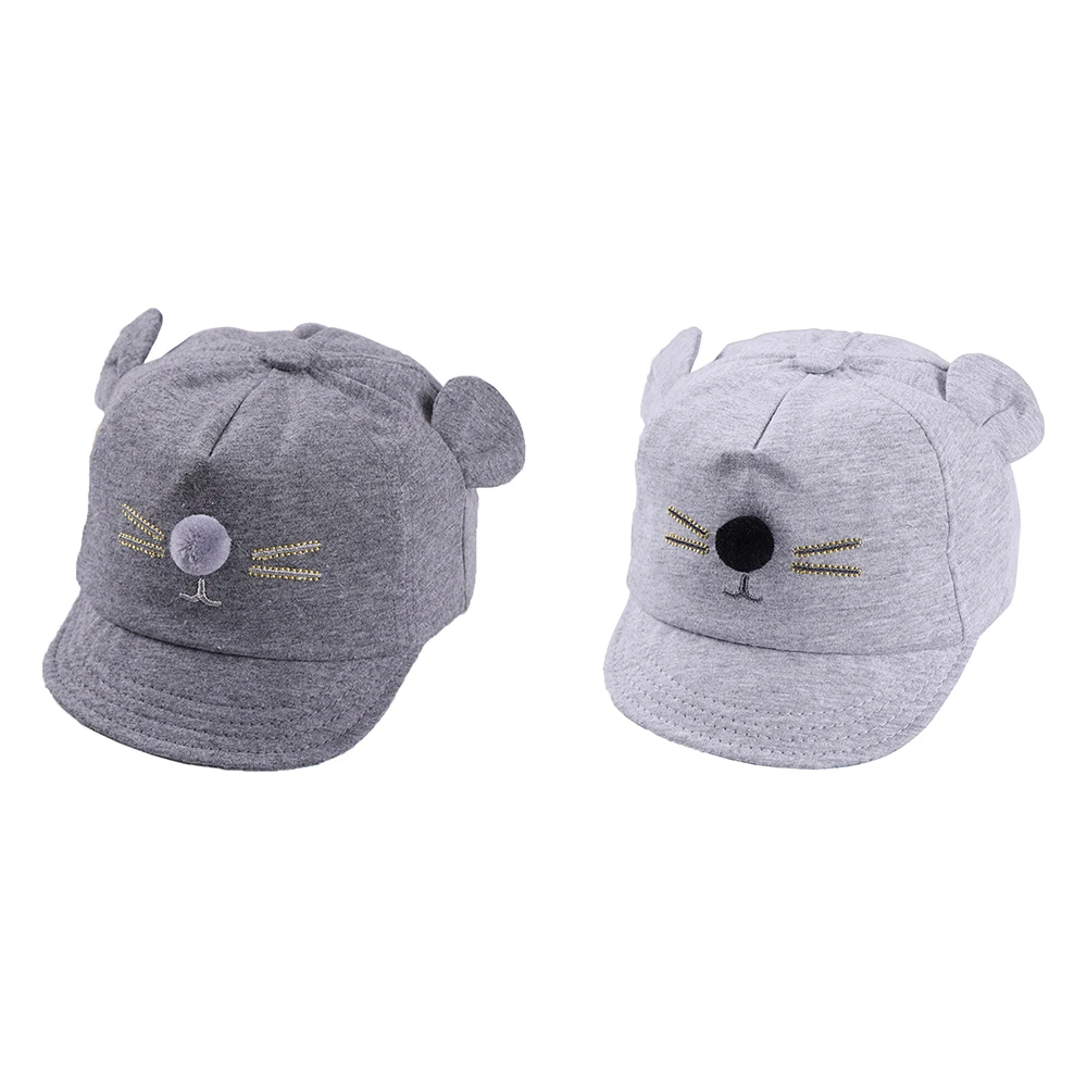 Новинка милая Кепка с острым носком для детей мальчиков и девочек рисунком кота