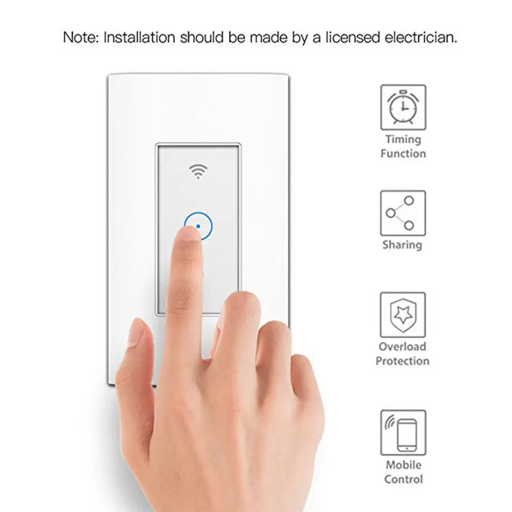 Hot 2019 WiFi Smart Wall Light Switch Remote Control Works With Amazon Alexa Google Home | Электроника