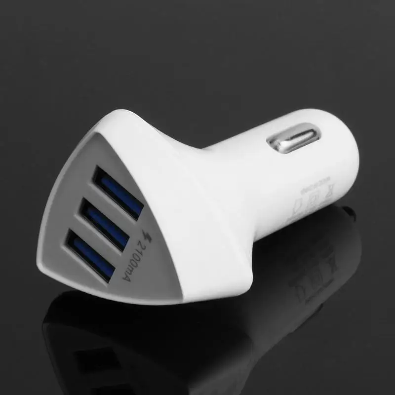 Портативное автомобильное зарядное устройство с 3 портами USB для быстрой зарядки