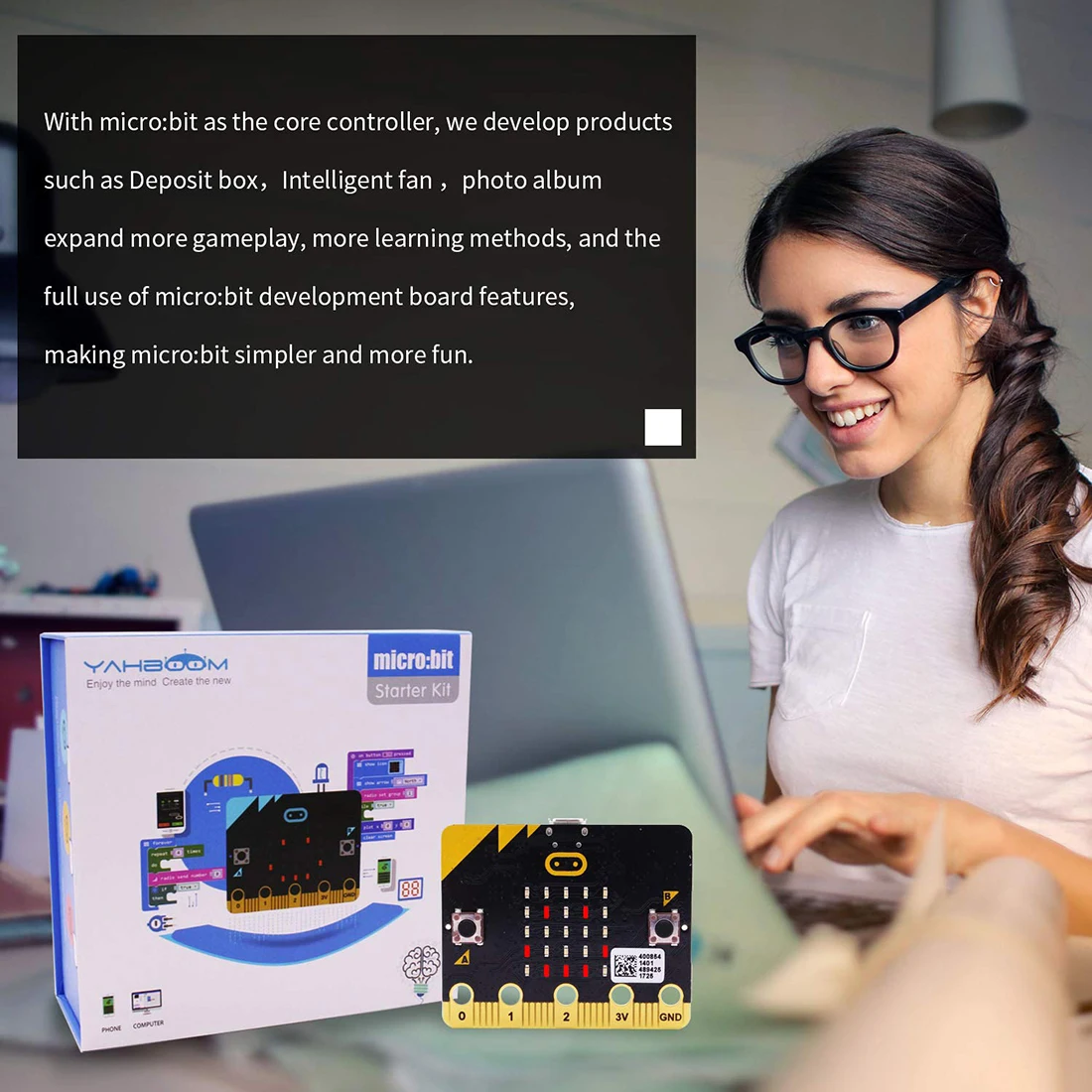 Набор для начинающих Micro:bit Обучающий набор Micro bit Board графические программируемые