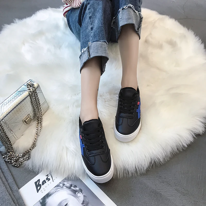 Audorci 2018 Модные женские повседневные туфли для доски удобные на плоской подошве