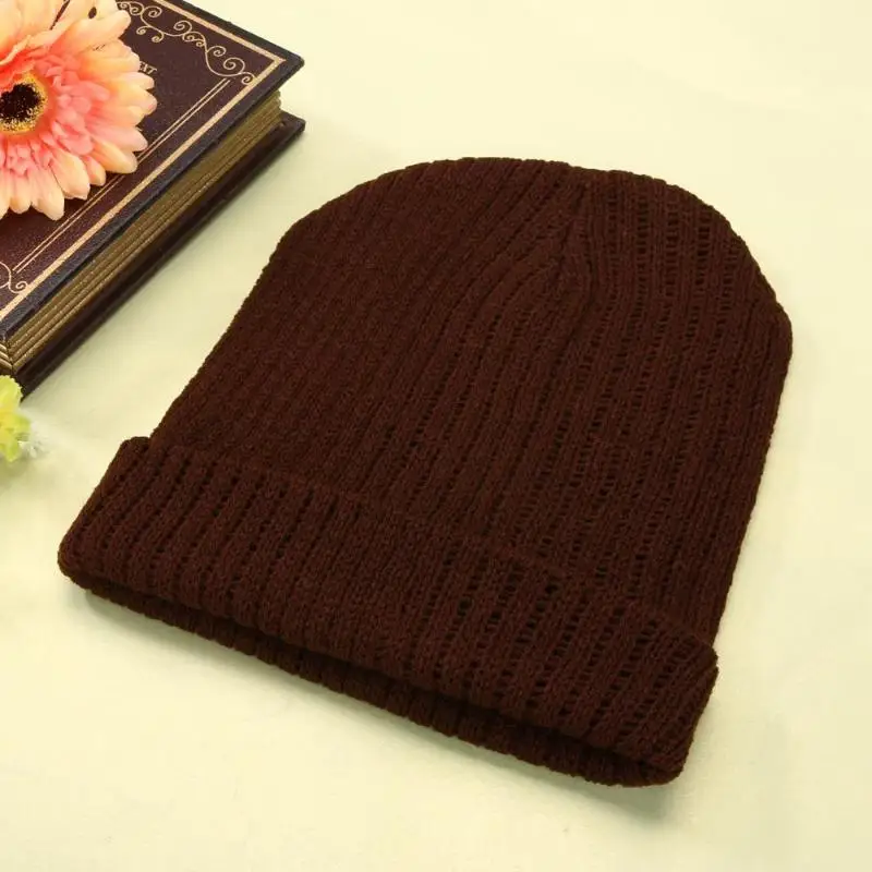 Мужская Slouch Slouchy Beanie вязаная зимняя шапка с черепом для сноуборда шапки