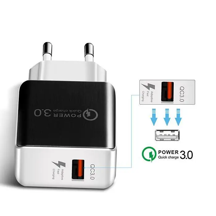 18 Вт Быстрая зарядка 3 0 зарядное устройство для мобильного телефона USB