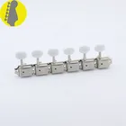 Распродажа, 1 комплект винтажных гитарных тюнеров 6 In-line (никель) для гитарных станков, Сделано в Корее