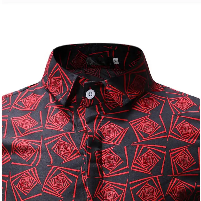 Мужская гавайская рубашка мужская повседневная camisa masculina с принтом пляжные
