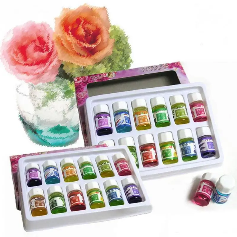 12 бутылок 3 мл набор натуральных ароматических эфирных масел для ароматерапии