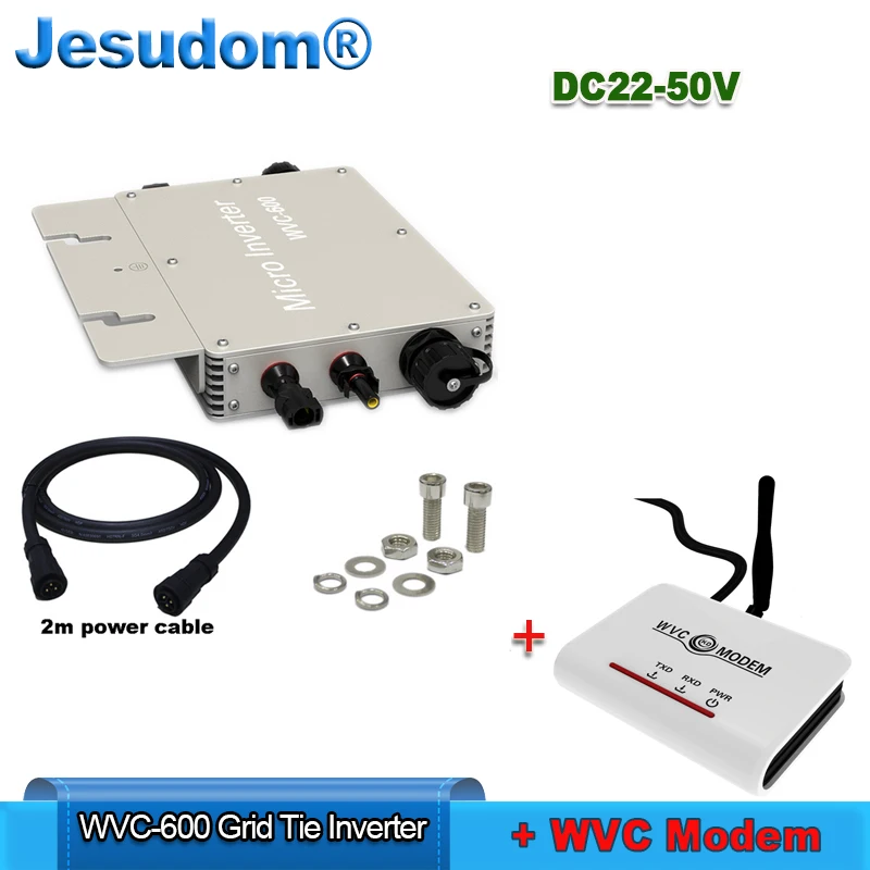 Модем wvc & 600W солнечный grid tie Инвертор 22 50VDC к AC110V/230V MPPT водонепроницаемый чистая